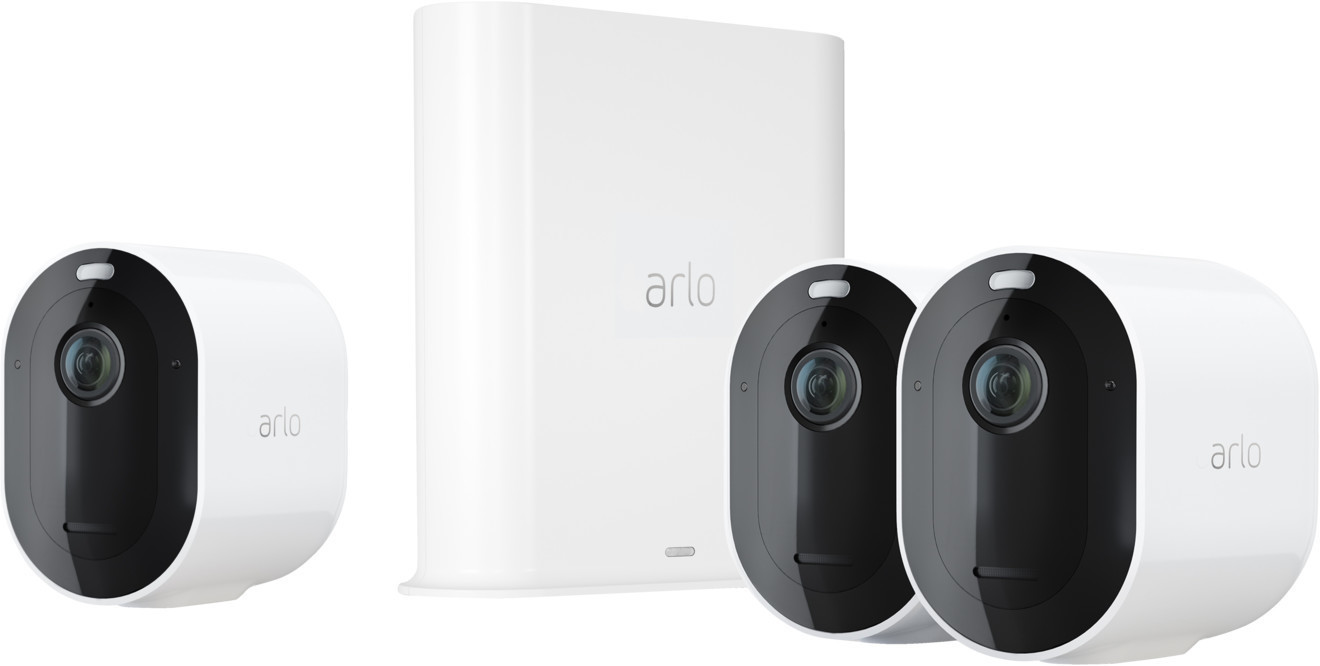 Arlo Pro 3 blanc (3 caméras et Smarthub)