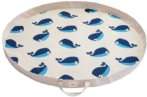 3 Sprouts Sac à jouets baleine