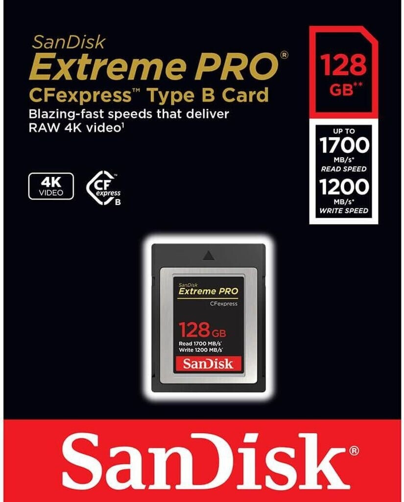 SanDisk Extreme Pro CFexpress 128GB ab 83,99