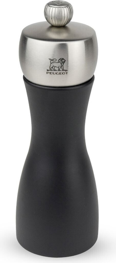 Peugeot Moulin à sel Fidji 15 cm noir mat