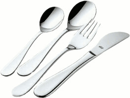 BSF Couverts enfant Filou argent 18/10 4 pièces