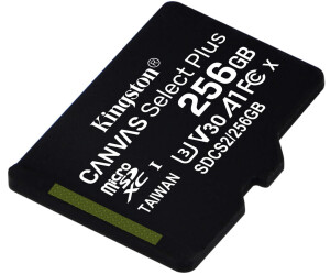 Kingston Canvas Select Plus microSDXC 256 Go (Adaptateur) au
