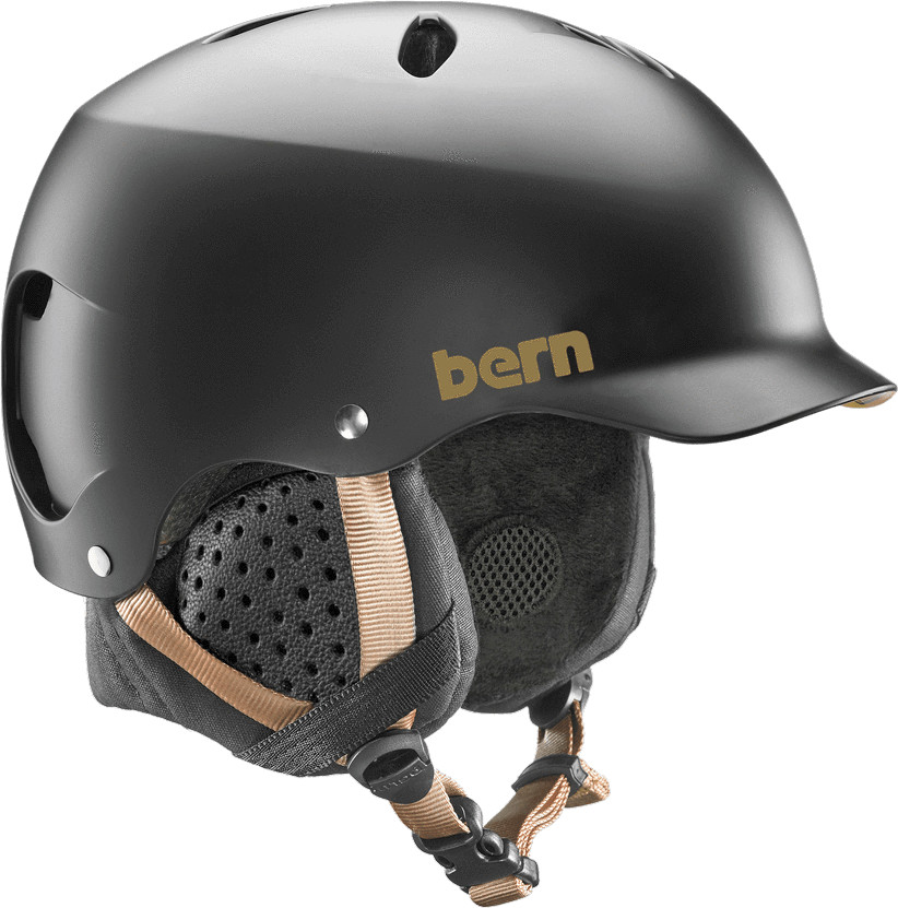 Bern Winter Lenox satin black