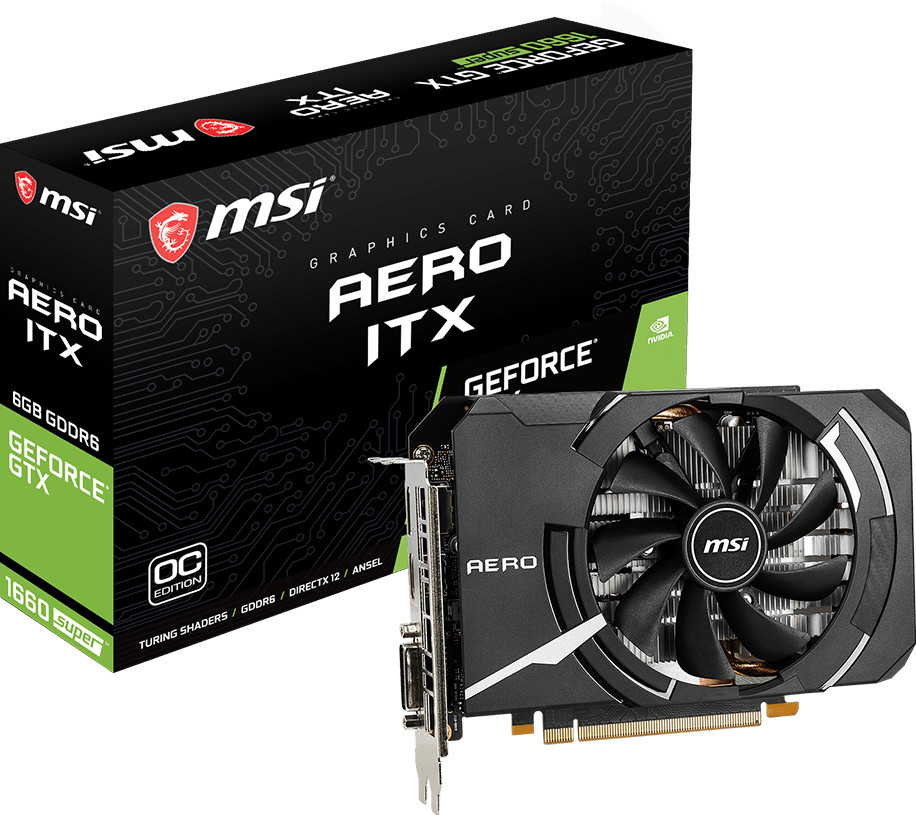 MSI GeForce GTX 1660 Super Aero ITX OC 6 Go GDDR6