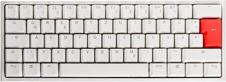 Ducky Channel ONE 2 Mini White (MX Red)(DE)