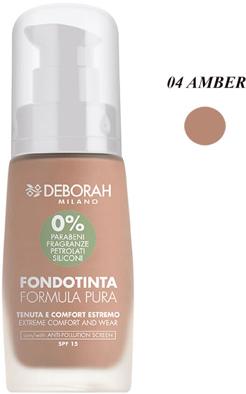 Deborah Pure Formula Foundation (30ml) 04 Amber
