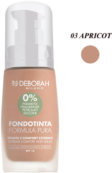 Deborah Pure Formula Foundation (30ml) 03 Apricot