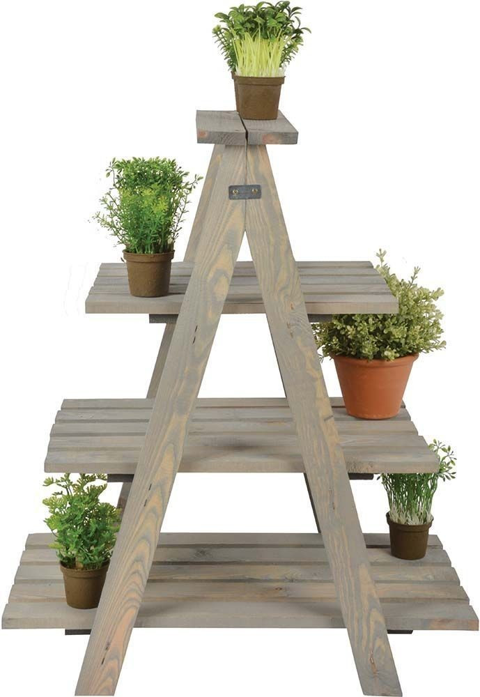 Esschert Étagère plantes triangulaire