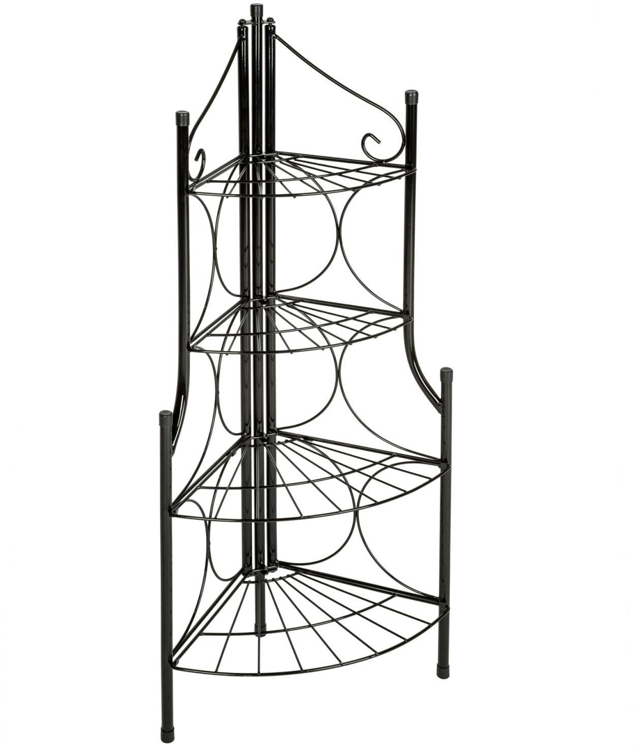 TecTake Étagère pour plantes angle 4 niveaux