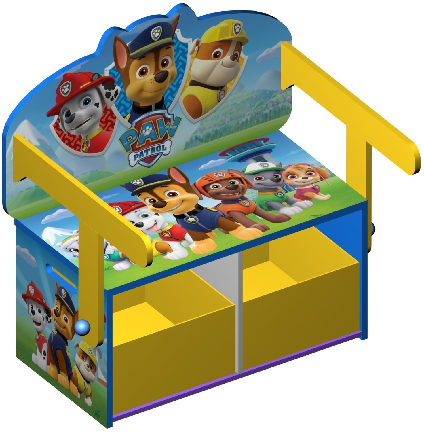 Kiddi Style Paw Patrol Box & Bank Yellow (CNVRT-TB)