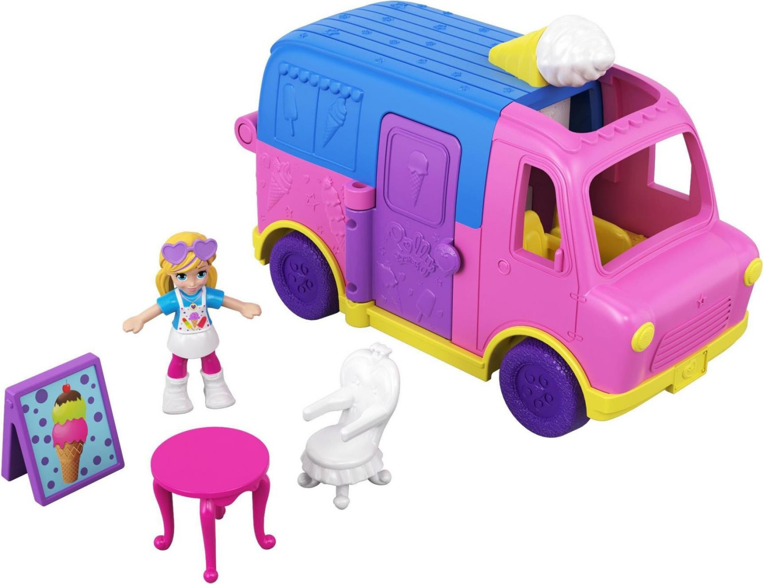Polly Pocket Pollyville Ice Cream Truck (GGC40)
