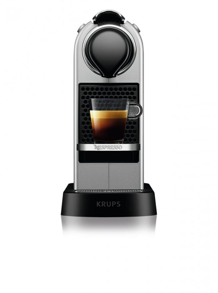 Krups Nespresso Citiz XN741B, Macchina da caffè, Sistema Capsule Nespresso,  Serbatoio acqua 1L, Silver : : Casa e cucina
