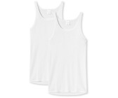 Weiß 4 Schiesser Herren Unterhemd Sportjacke Cotton Basic Doppelripp Essential