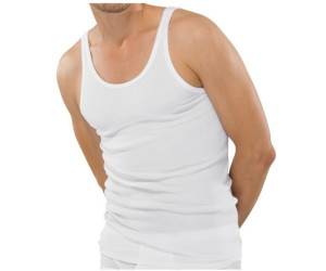Weiß 4 Schiesser Herren Unterhemd Sportjacke Cotton Basic Doppelripp Essential
