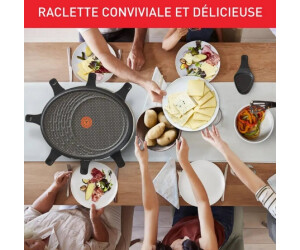 TEFAL Appareil à raclette 8 personnes 1050w + grill + crêpière - re310401  pas cher 