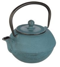 ibili Théière en fer fondu Bleu 1,2 L