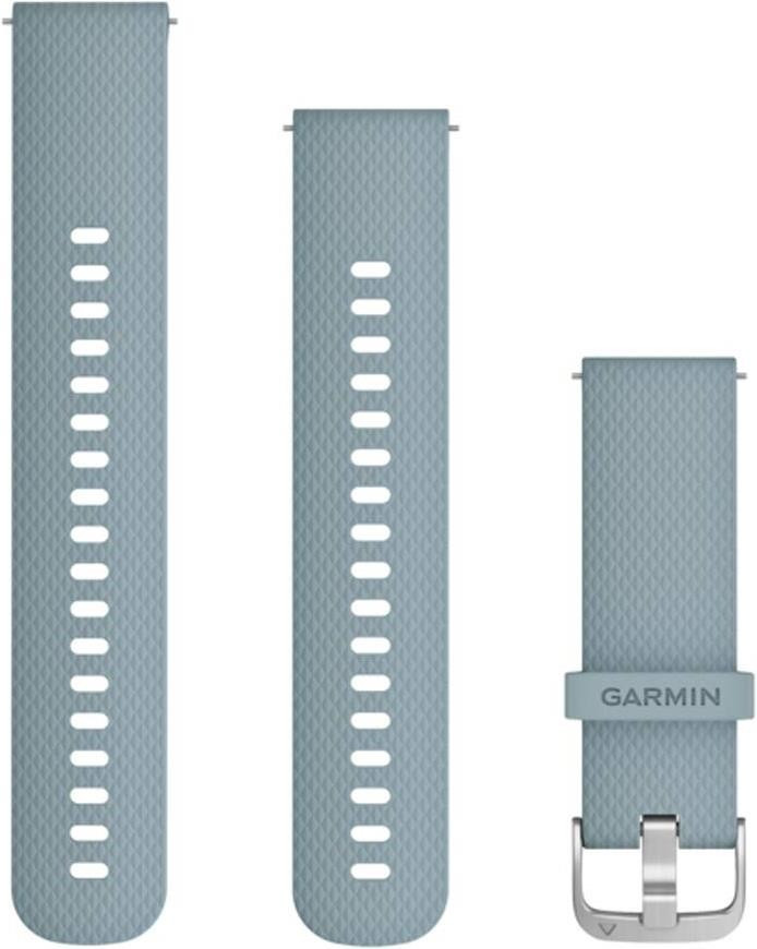 Garmin Bracelet 20 mm silicone bleu clair