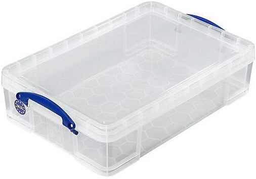 Really Useful Products Plastic Storage Box  24,5 L transparent