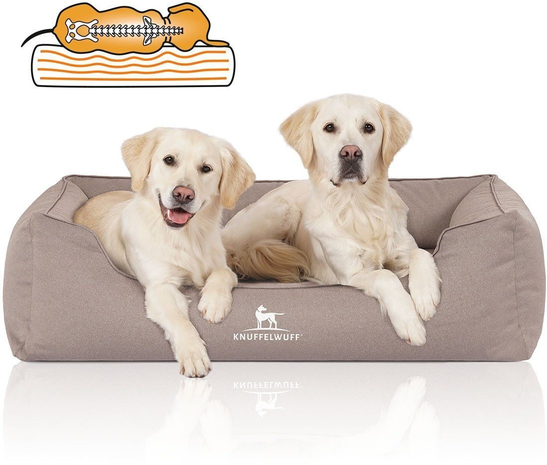 Knuffelwuff Lit pour chien Leon XXXL Beige Grey Knuffelwuff Lit pour chien Leon XXXL Beige Grey