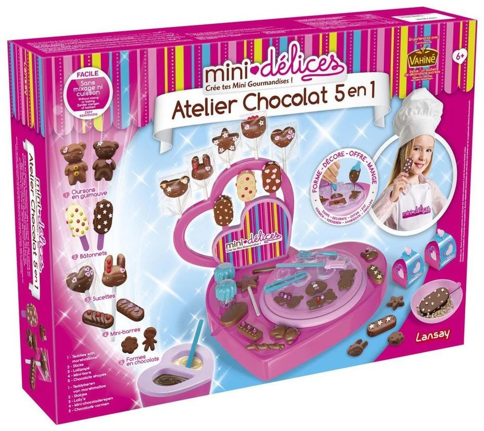 Mini Délices - Atelier Chocolat 10 en 1 - Cuisine créative - Dès 6 ans -  Lansay