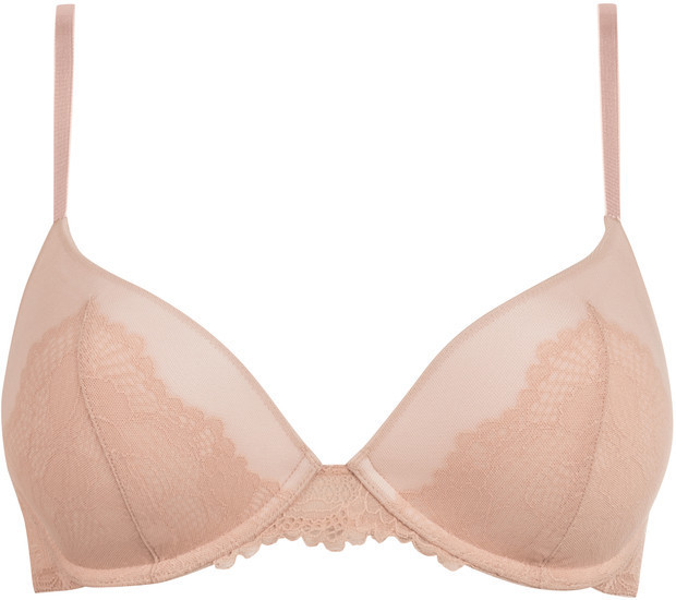 Triumph Lace Spotlight Push-Up Bra dusty pink