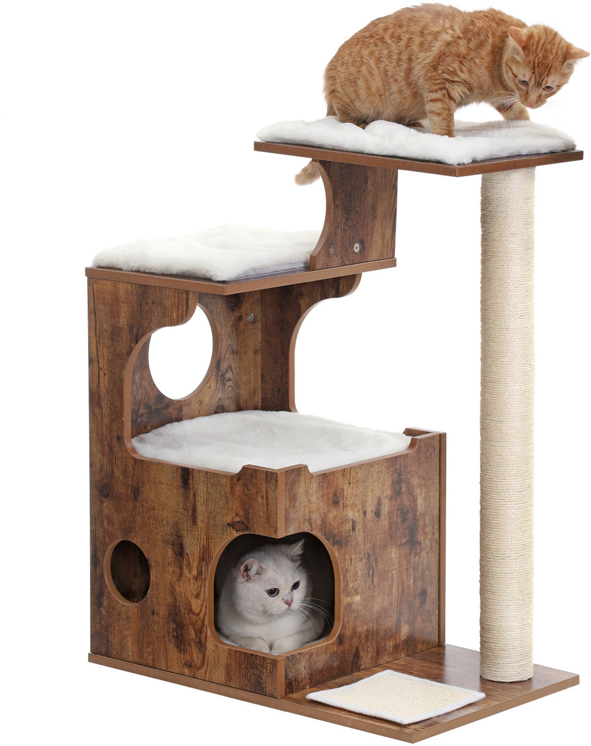 Feandrea Scratching Post 88cm Brown White (PCT70HW)