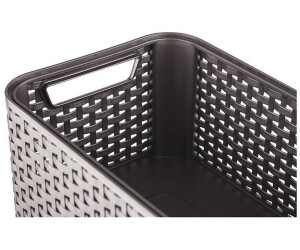 Curver | Rangement Style Aspect rotin L + Couvercle 44,5x33x24,8 cm Chocolat Curver | Rangement Style Aspect rotin L + Couvercle 44,5x33x24,8 cm Chocolat