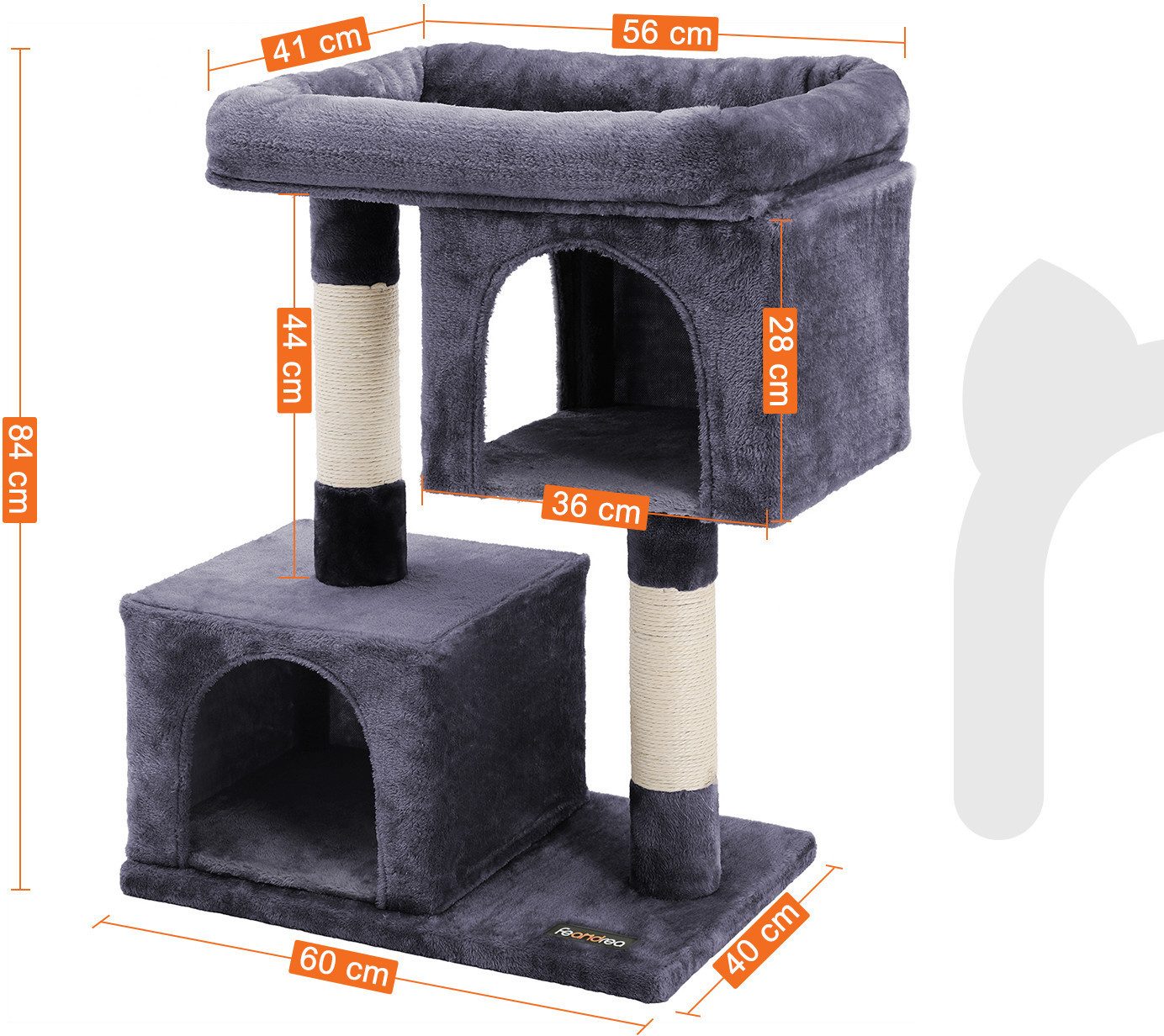 Feandrea Arbre à chat Dark Grey Feandrea Arbre à chat Dark Grey