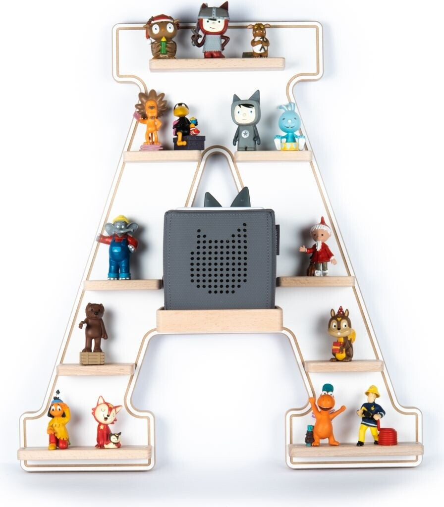 Boarti Letter Board for Tonies Toniebox A Board for Tonies Toniebox White Estante de pared infantil