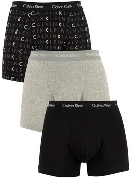 Calvin Klein 3-Pack Shorts - Cotton Stretch black/grey (U2662G-YKS)