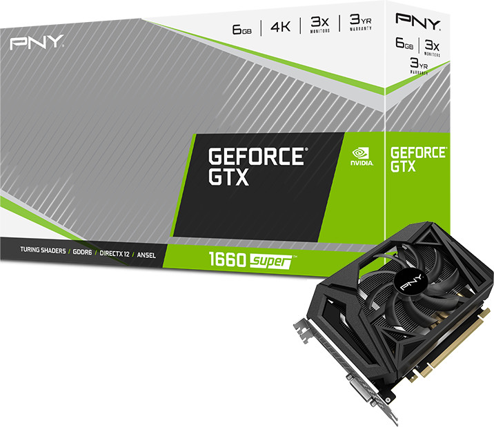 PNY GeForce GTX 1660 Super Single Fan 6GB GDDR6 desde 576