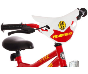 Bachtenkirch FEUERWEHR 18" Einrohr Fahrrad Kinderfahrrad 434-FW-06 rot weiß gelb 