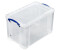 Really Useful Products Plastic Storage Box 24 L transparent