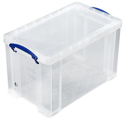 Really Useful Products Plastic Storage Box  24 L transparent