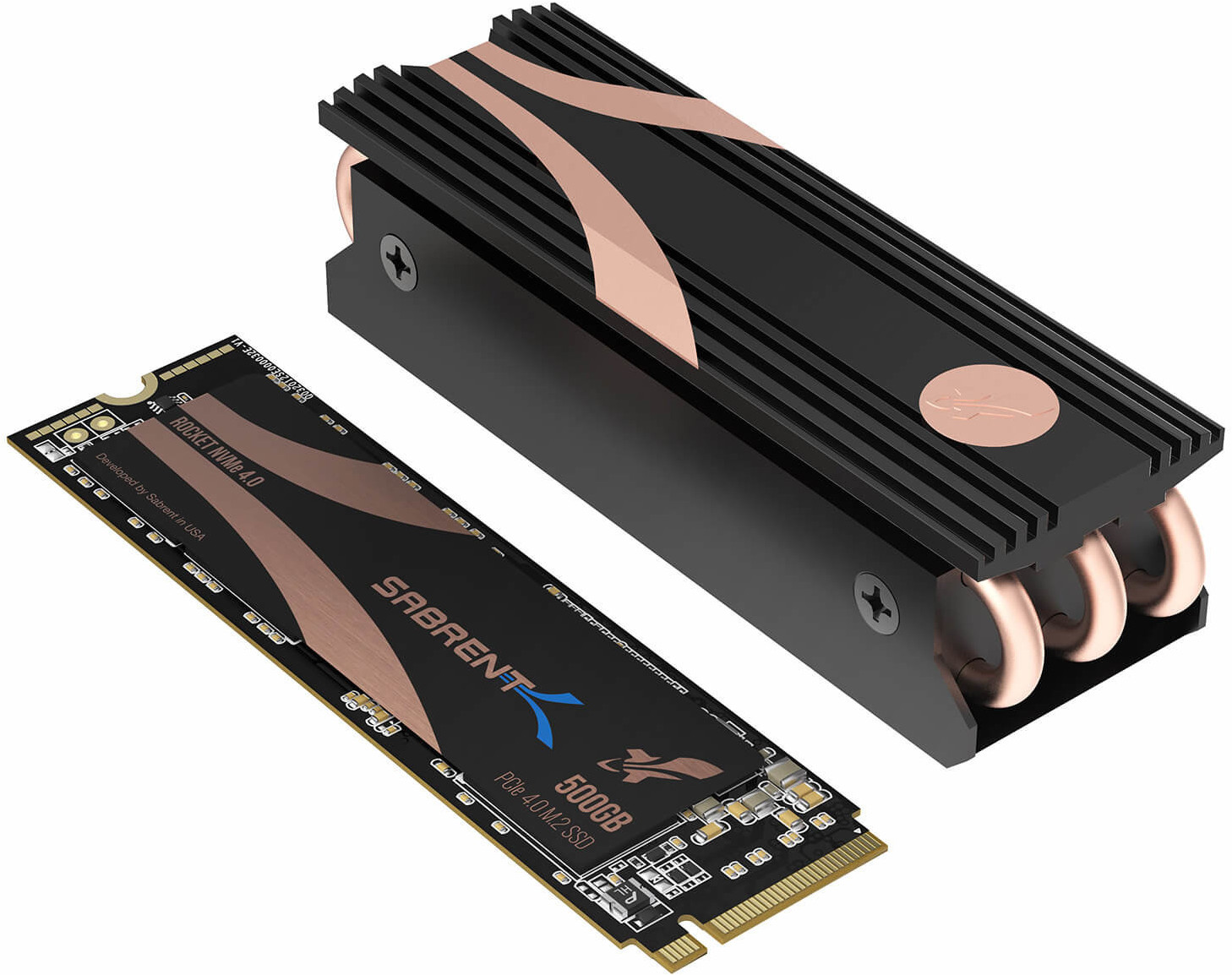 Sabrent Rocket NVMe PCIe 4.0 500GB M.2 Heatsink