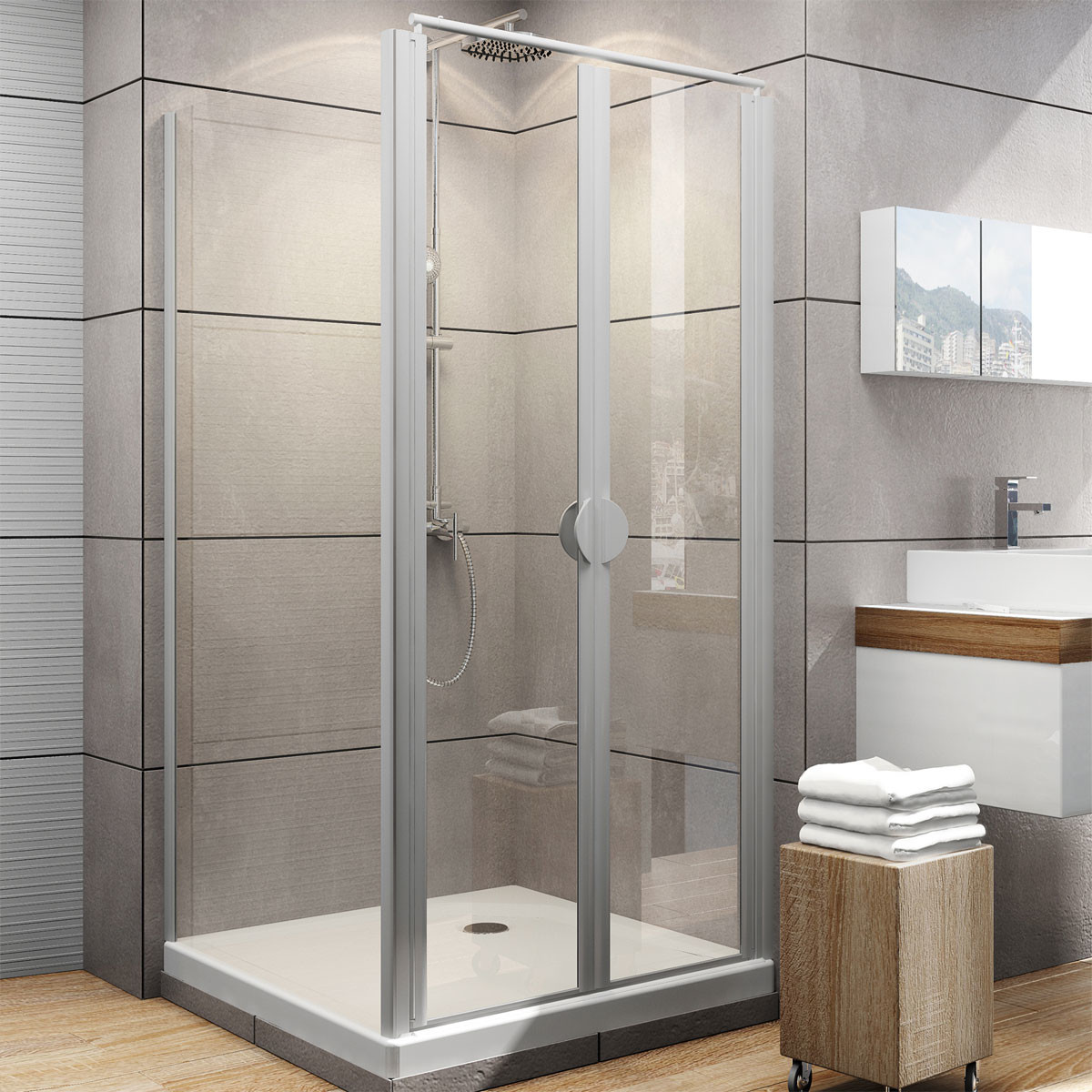 Schulte Lugano ExpressPlus BxT: 90 x 90 cm (EP23211850150)
