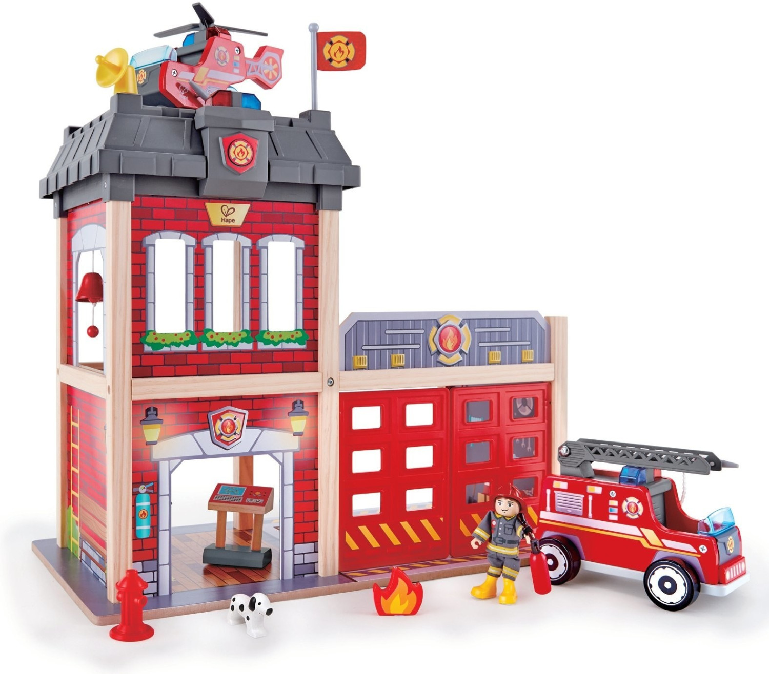 Photos - Toy Car HaPe International HaPe City Fire Station (E3023)