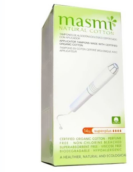 Masmi Organic tampons Super Plus with applicator (14 pcs.)