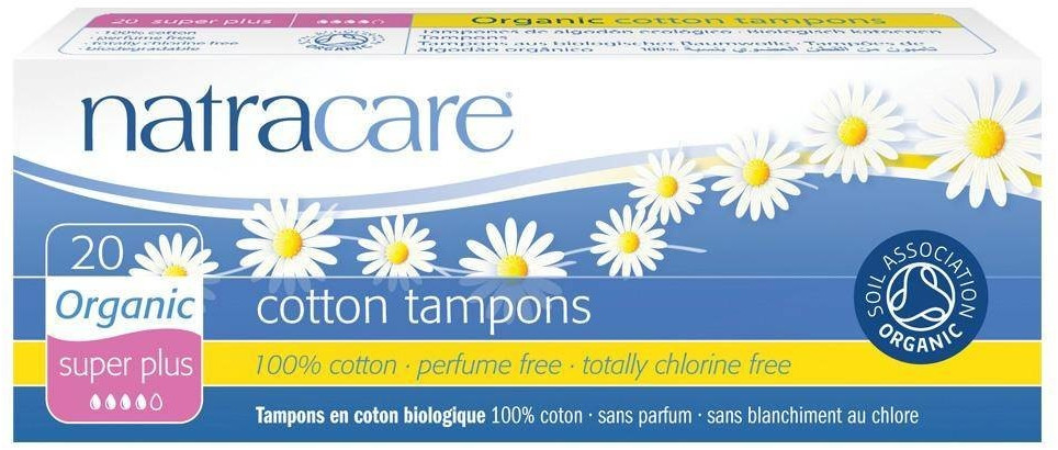Natracare Organic Cotton Tampons Super Plus  (20 pcs.)