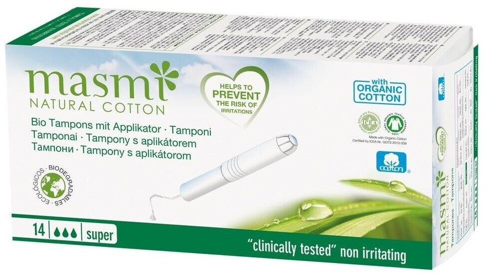 Masmi Organic tampons Super with applicator (14 pcs.)