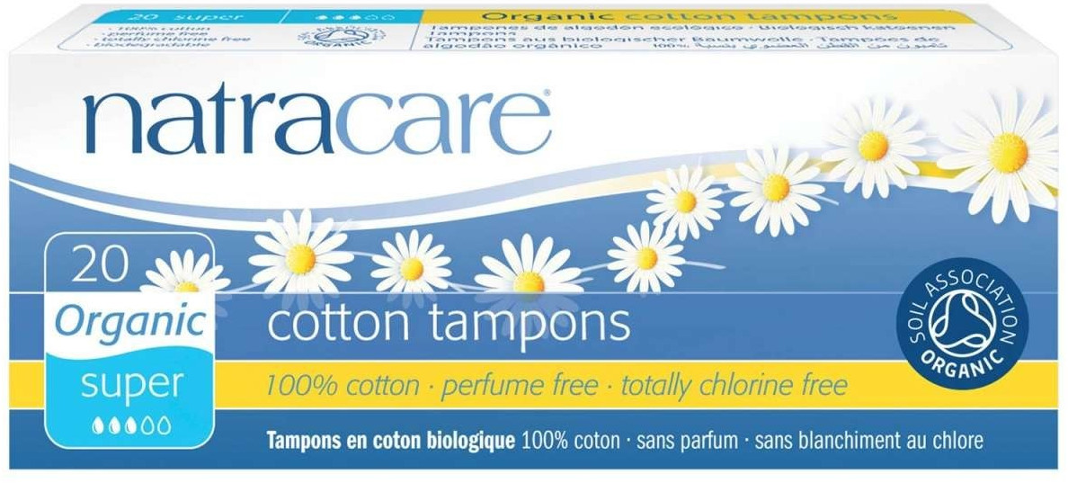 Natracare Organic cotton tampons super (20 pcs.)