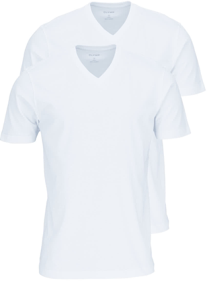 OLYMP 2er-Pack Unterzieh-T-Shirts Modern Fit weiß (0701-12-00) ab 22,87 €  (Februar 2024 Preise) | Preisvergleich bei