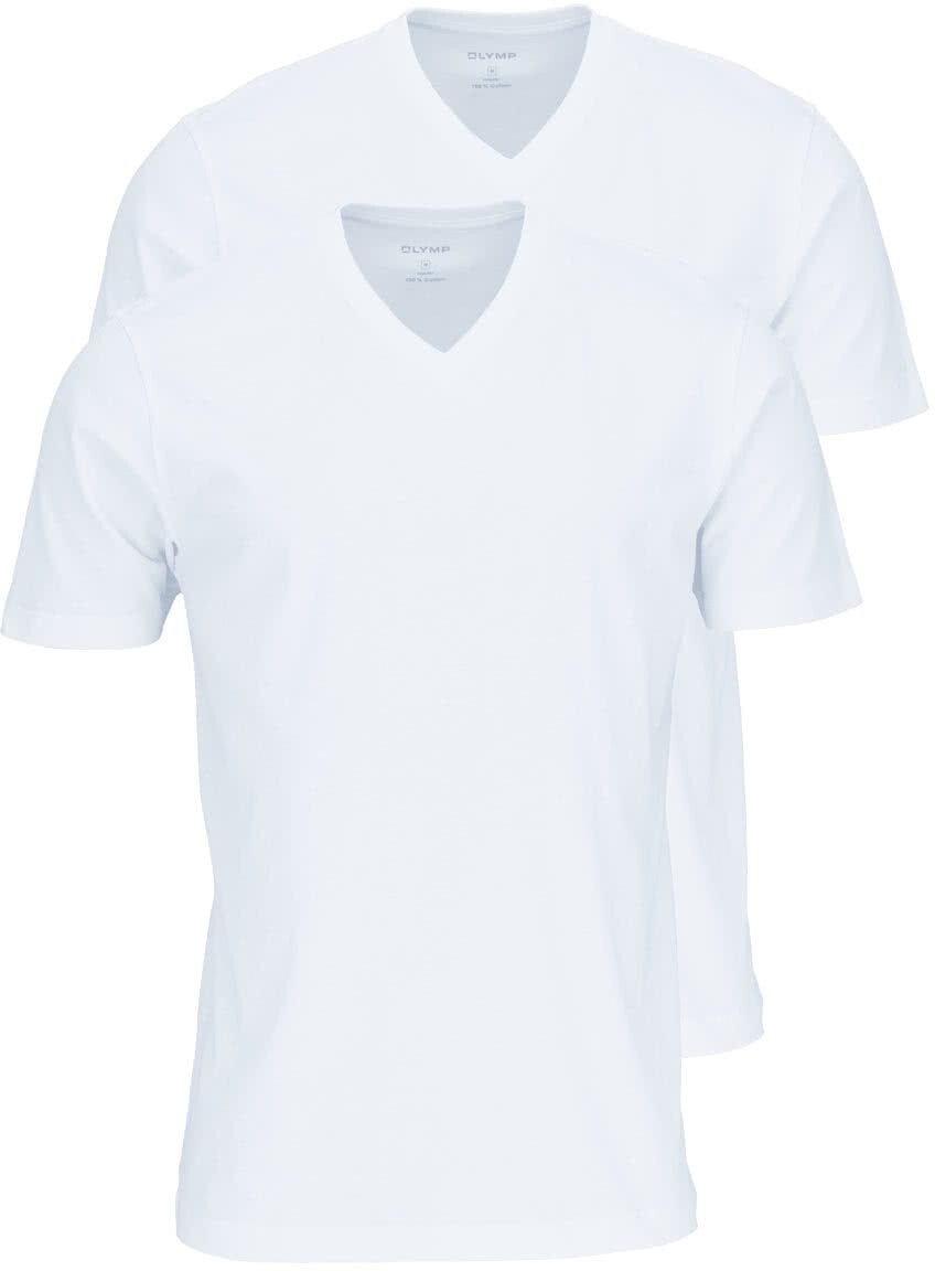 OLYMP 2-Pack T-Shirts Modern Fit white (0701-12-00)