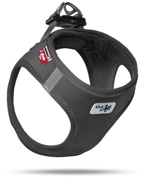 Curli Harnais pour chien Black 3XS