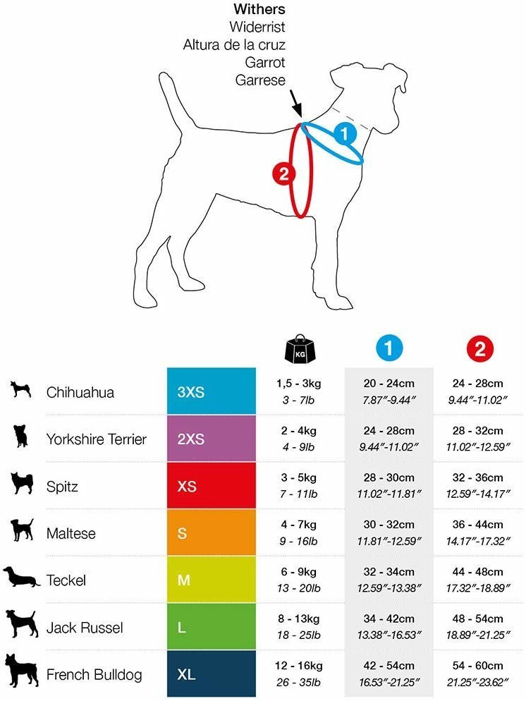 Curli Harnais pour chien Brown 3XS Curli Harnais pour chien Brown 3XS