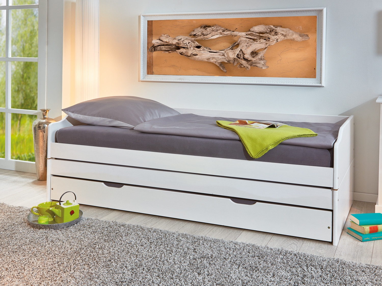 Inter Link Funktionscouch 3 fach Lotar weiss 80x190 cm (20900256) ab