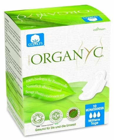 Organyc Sanitary napkins with wings for the day (4 x 10 pcs.)