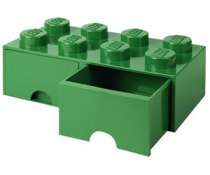 Contenedor almacenaje con 2 cajones Ladrillo Lego Gigante Verde Lego 40061734 