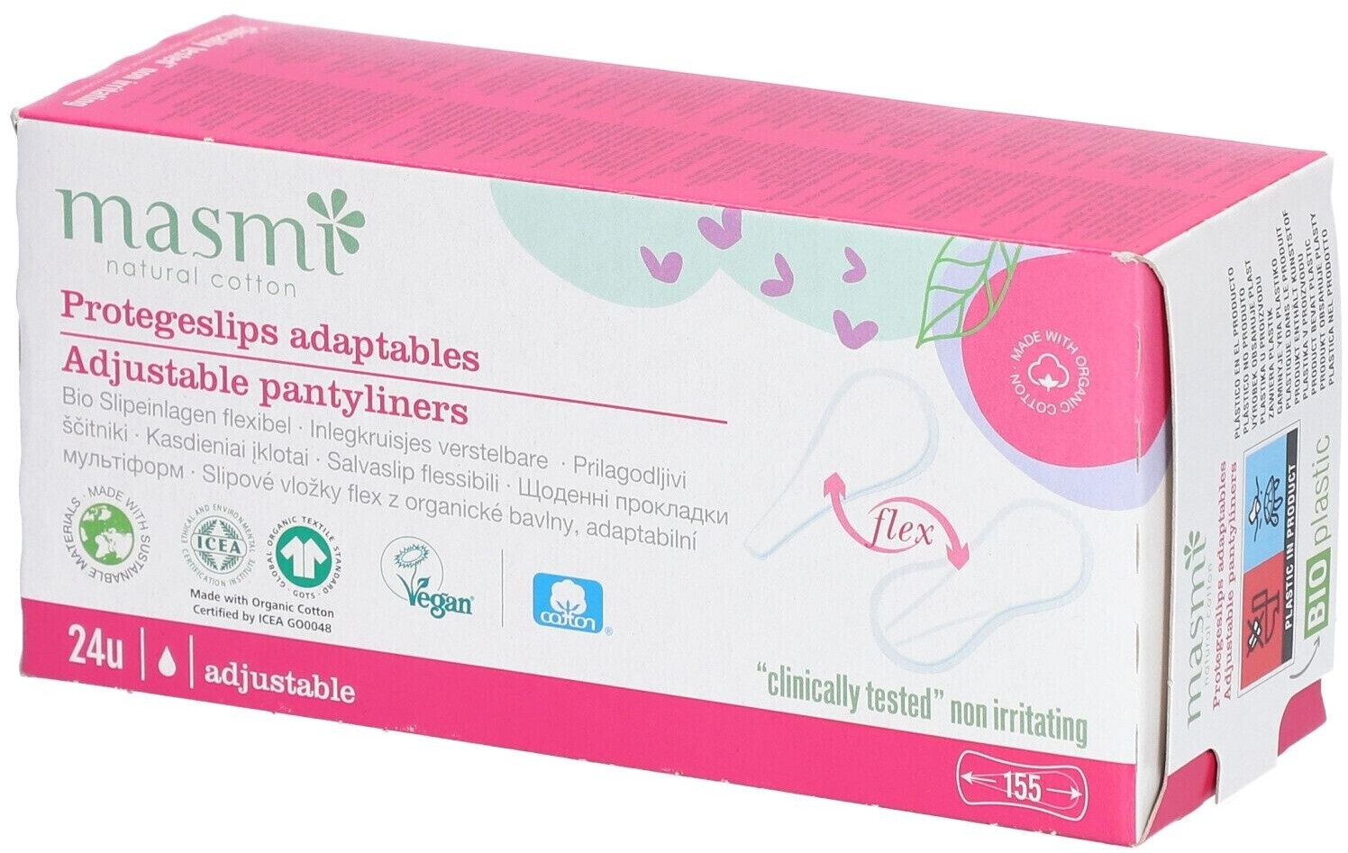 Masmi Organic panty liners flex (30 pcs.)