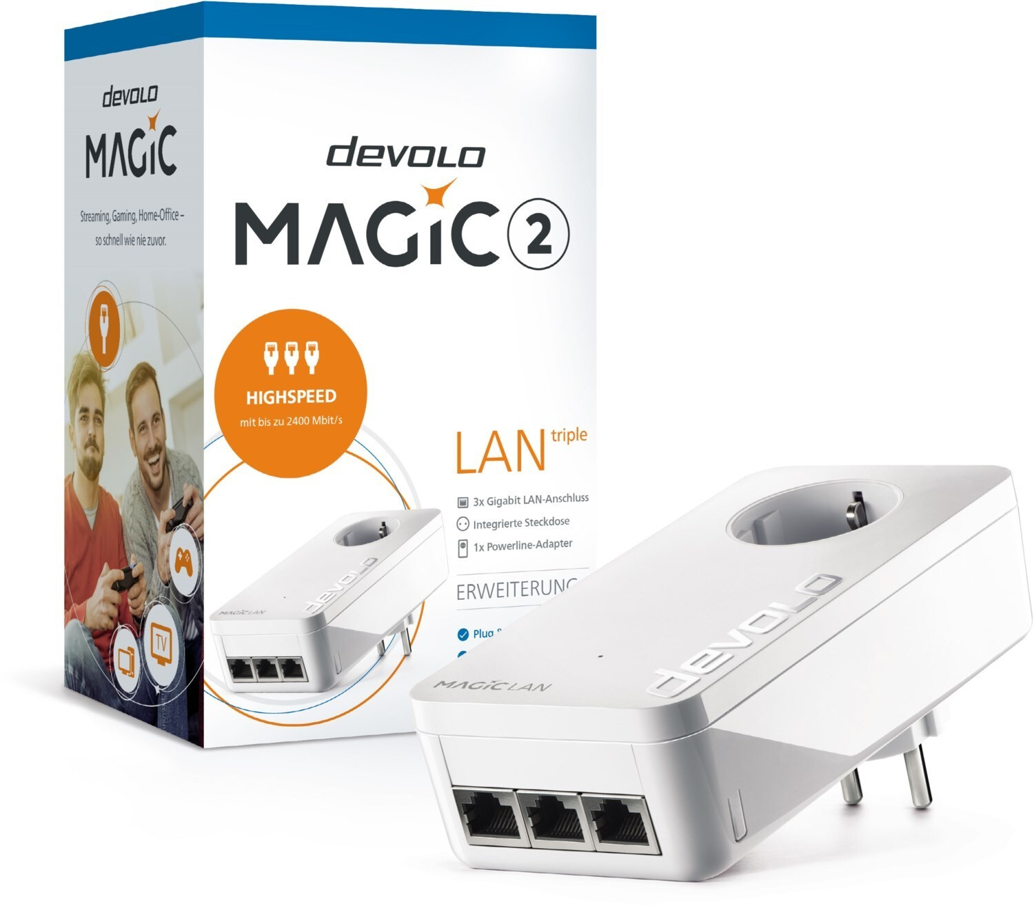 devolo Magic 2 LAN triple Einzeladapter ab 72,63 € | Preisvergleich bei